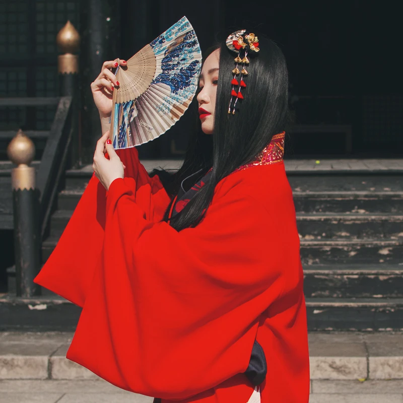 

Japanese style and wind sea wave fan-shaped hot tiara hair clips