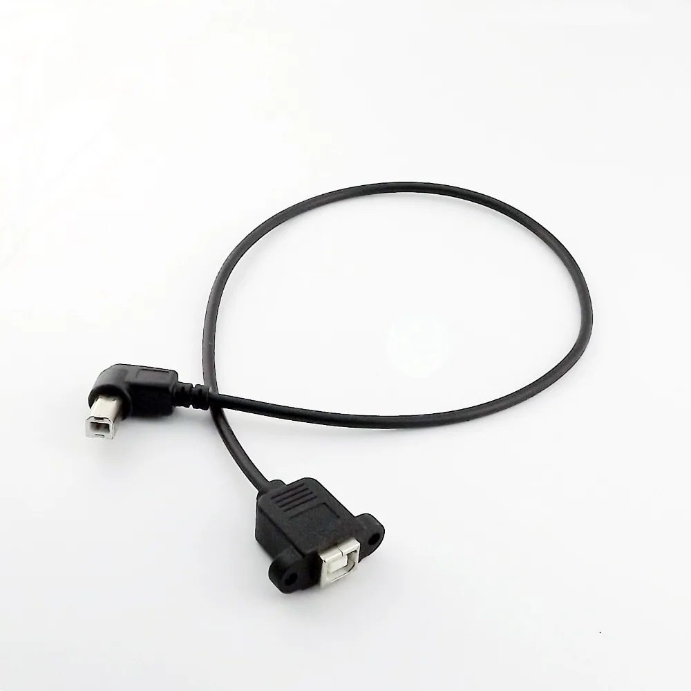 20x USB 2 0 B папа 90 градусов правый угол к гнездо принтера Панель Крепление