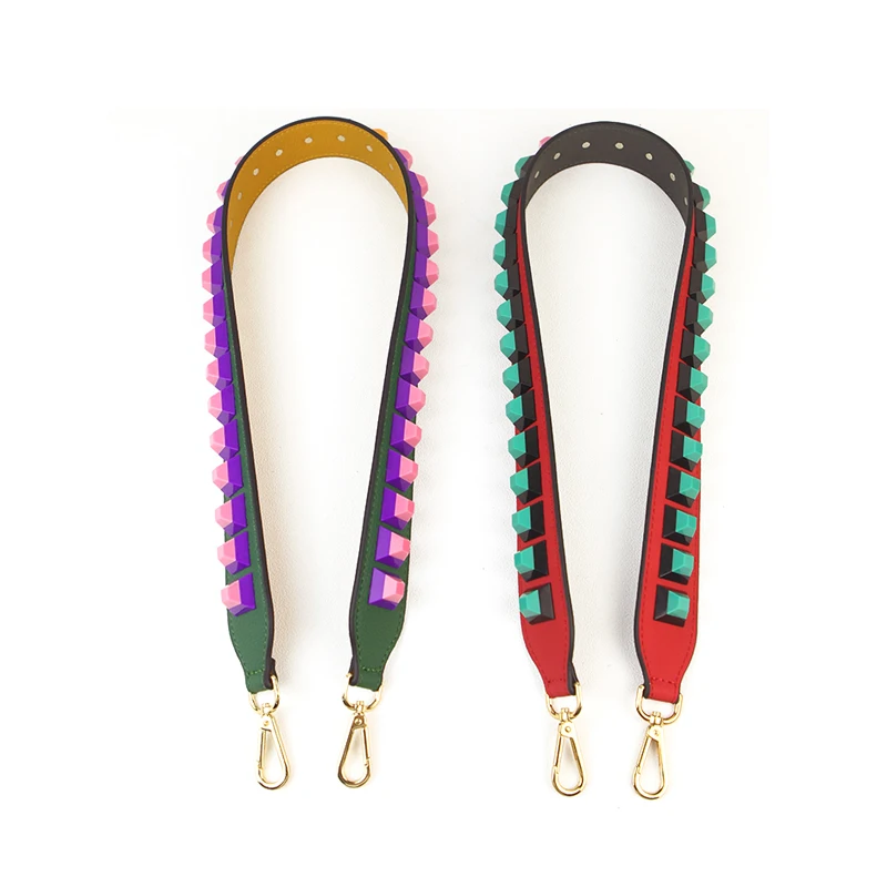 Новинка 2019 сменные ремешки из искусственной кожи ремень с заклепками плечевой