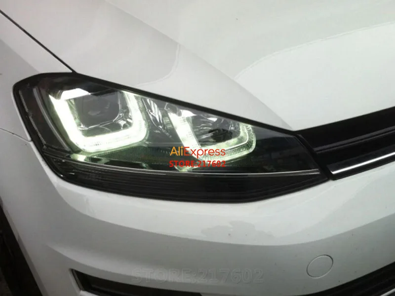 Фара для VW Volkswagen Golf 7 европейская версия с серебряной линией | Автомобили и