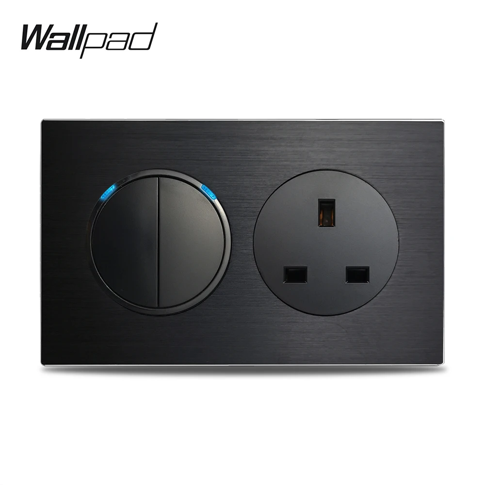 Настенный выключатель Wallpad L6 стандартная розетка британского стандарта BS с