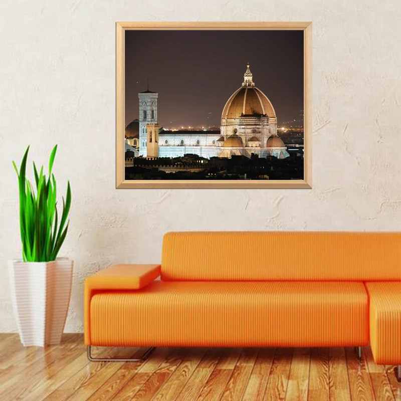 Картина из страз &quotХрам Флоренции&quot со знаменитостями | Дом и сад