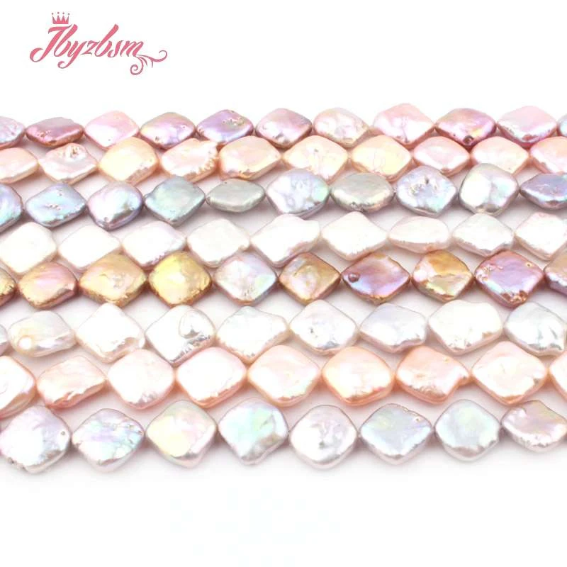 Искусственный пресноводный жемчуг 11 мм квадратный рыхлый натуральный камень