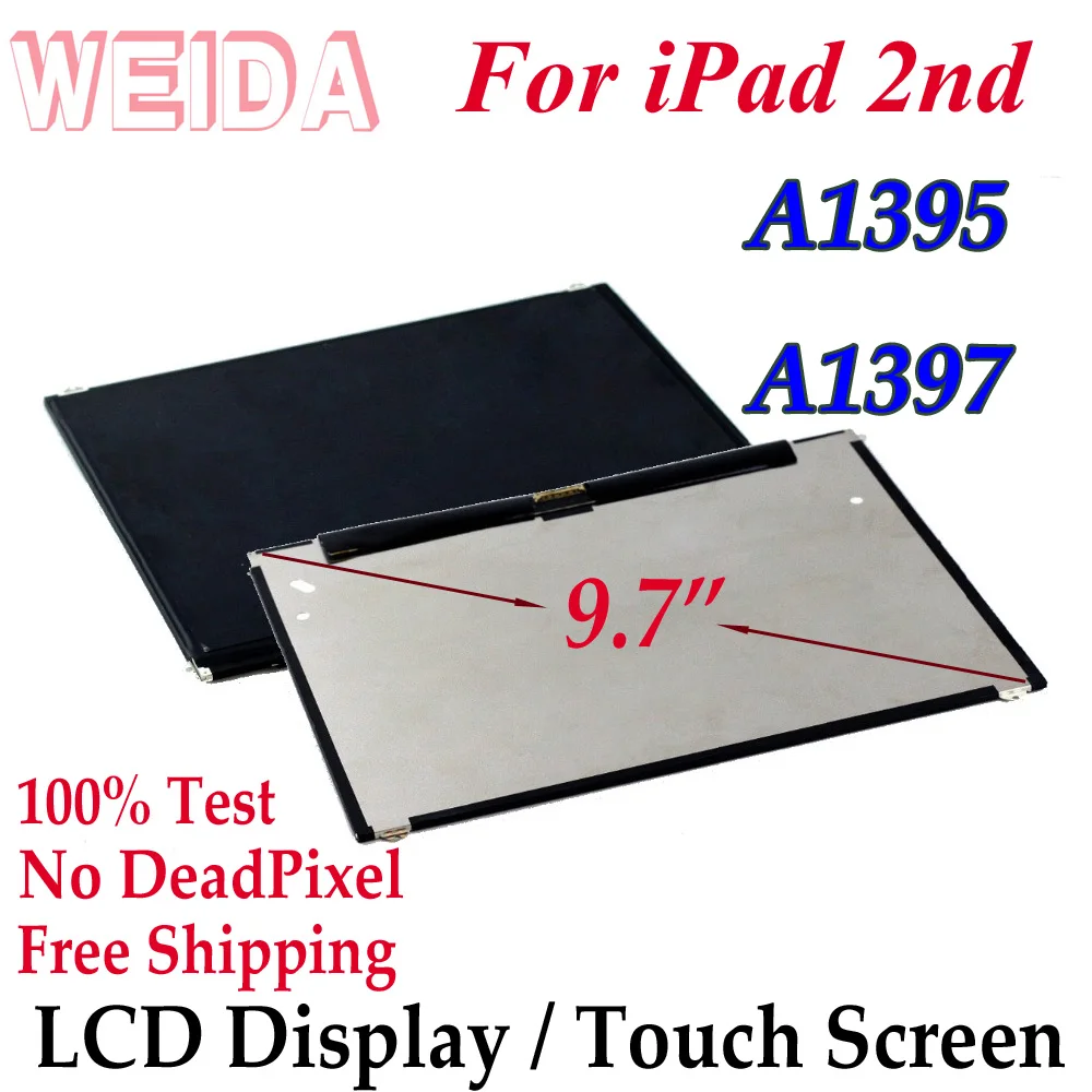 WEIDA lcd Замена 9," для iPad 2 A1395 A1397 ЖК-дисплей сенсорный экран дигитайзер стекло сборка Замена