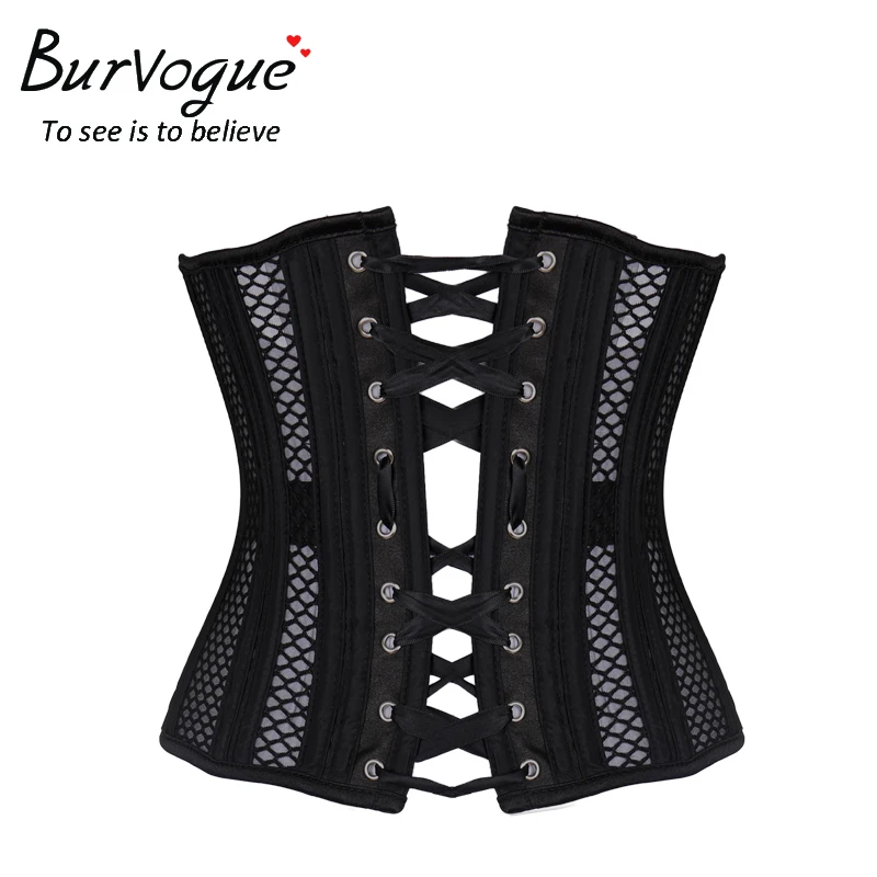 Женский корсет с двойными стальными косточками Burvogue для похудения дышащей