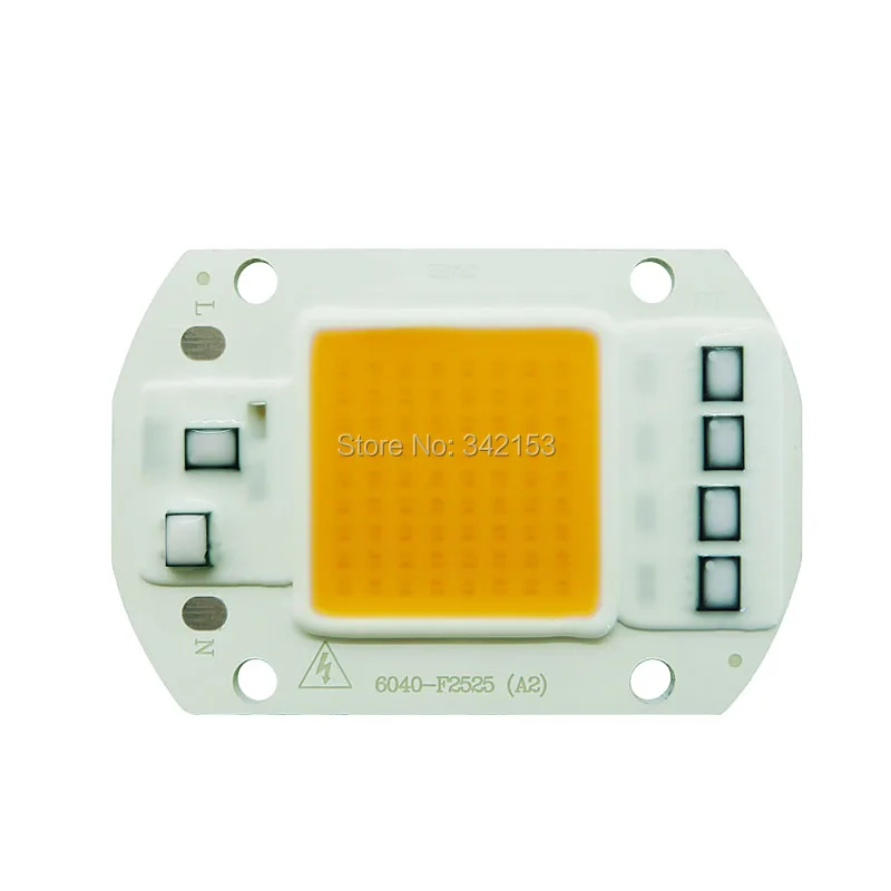 6040 50W AC220V/AC110V COB светодиодные чипы белый 6000 6500K теплый 3000 3200K полный спектр розовый