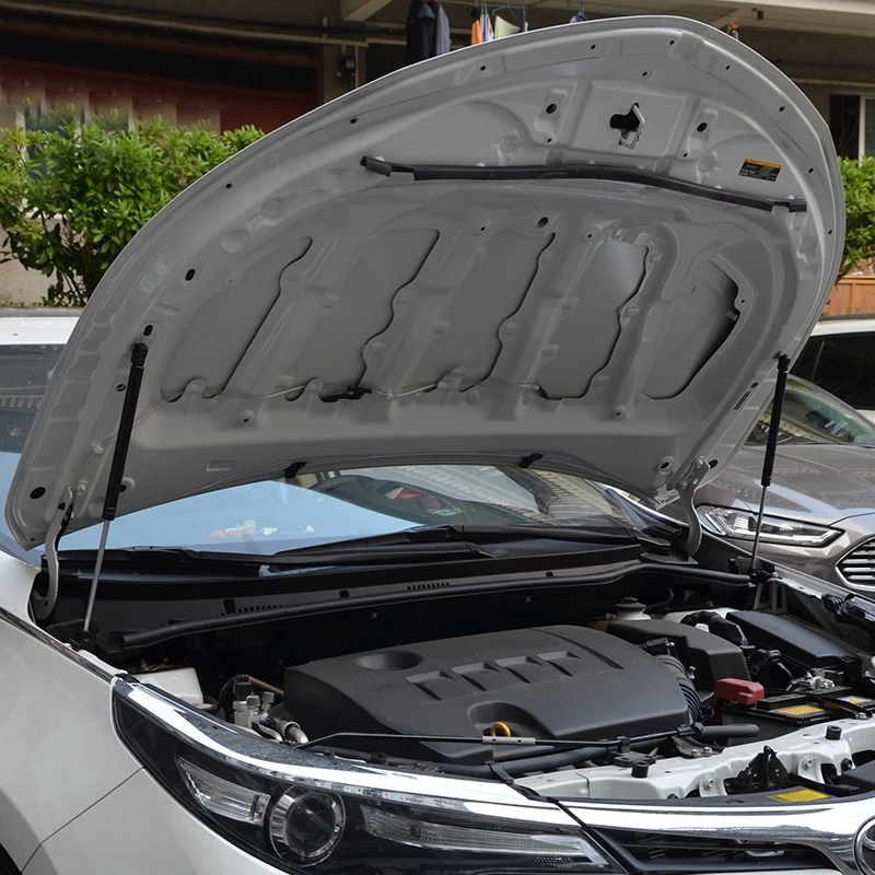 Stainless Black Engine Cover Supporting Rod Hydraulic Hood Support Poles Gas Springs For Toyota Corolla