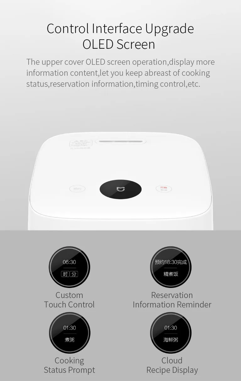 YOUPIN Mi MIJIA YLIH02CM рисоварка 1S 1170 W/3L электрическая кухонная машина Mijia функция приложения