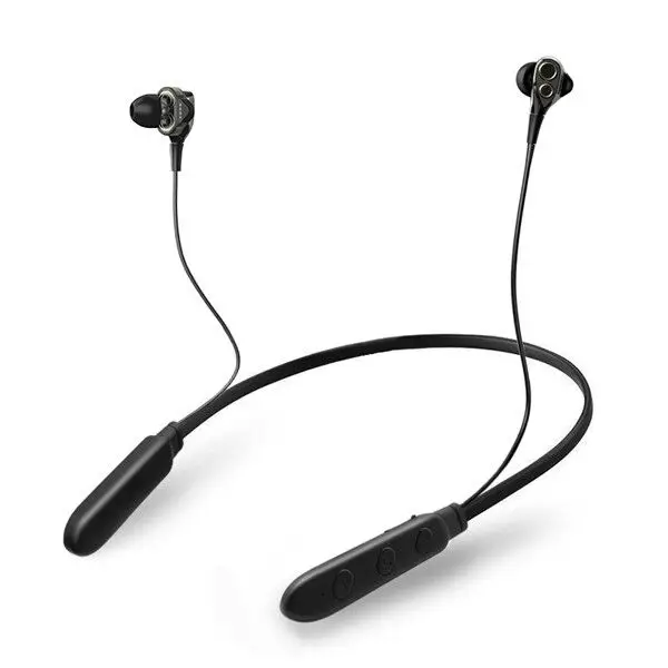B100-black Беспроводные наушники CBAOOO с Bluetooth, наушники с шейным ремешком, музыкальные стерео bluetooth-гарнитуры, басовый беспроводной наушник с микрофоном для телефона - Цвет: B100-black