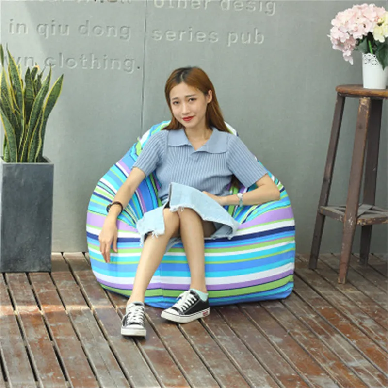 Bean Bags для взрослых Bean Bag Cover Whithout наполнение lounger Bean Boozled Pouf Chambre спальня ленивый мешок стул диван Pouf Geant