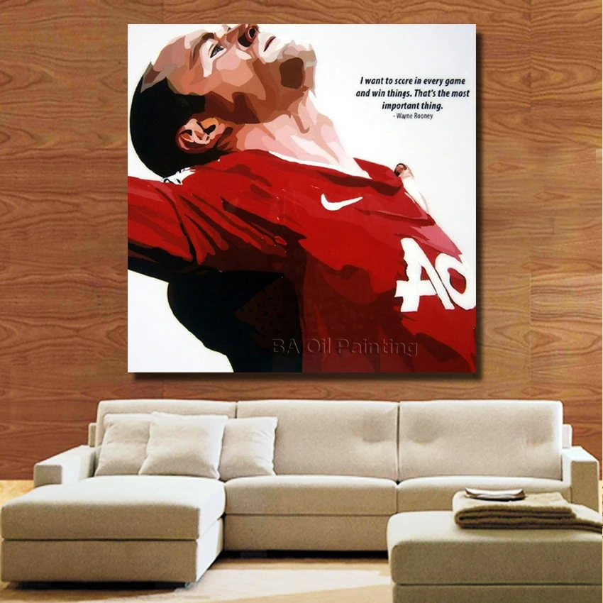 Бесплатная доставка для продажи горячая Распродажа Football постер поп арт ручная