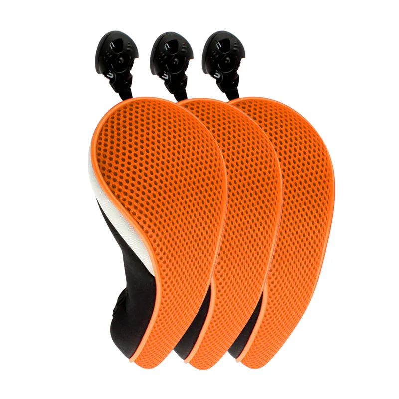 ORANGE 3 шт./компл. Легкая сетчатая гибридная насадка для клюшки для гольфа UT утилита спасательная головка крышки Регулируемая бирка(2 3 4 5 6 UT) 7 цветов - Цвет: ORANGE