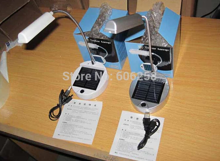 Солнечная светодиодные Настольные Лампы/PC USB Зарядное Устройство Портативный