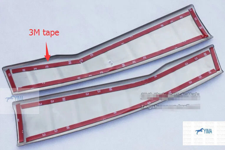 Защитная пластина Yimaautotrims для переднего бампера и багажника Mitsubishi ASX RVR 2010 2014|sill