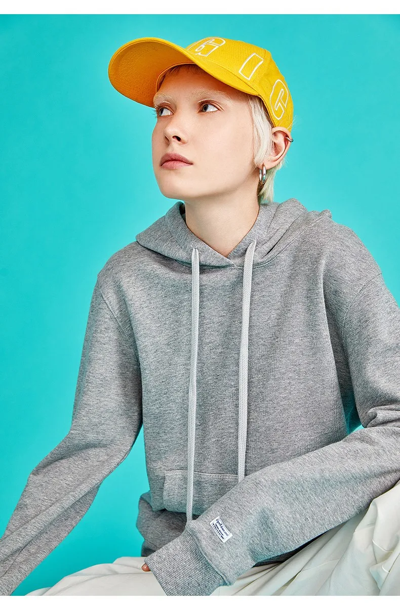 Toyouth новые осенние модные Повседневное Для женщин кофты корейский Твердые Хлопок Основные толстовки женские топы Capuche Femme
