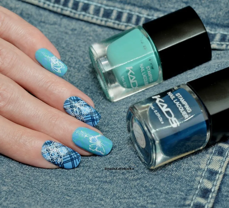 KADS 6 Бутылки/Набор Стемпинга Штамповка лак для ногтей Обычный Лак Для Ногтей и