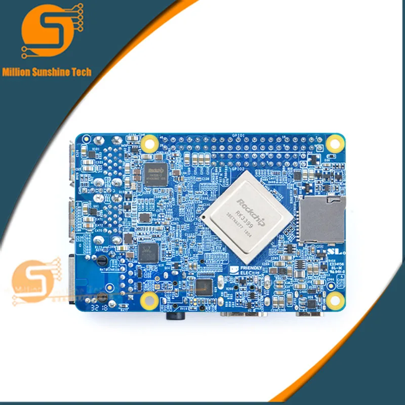 NanoPi M4 2 ГБ/4 ГБ DDR3 Rockchip RK3399 SoC 2,4G и 5G двухдиапазонный WiFi+ Bluetooth 4,1 поддерживает Ubuntu Android