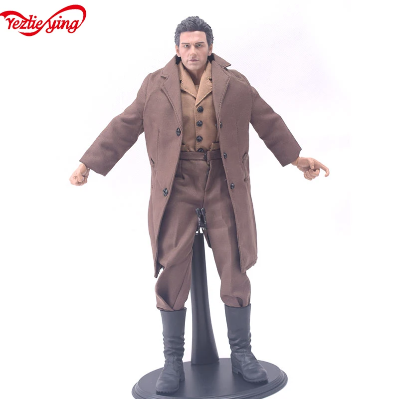 Длинное пальто в масштабе 1:6 для солдат людей гражданское брюки хлопковая одежда