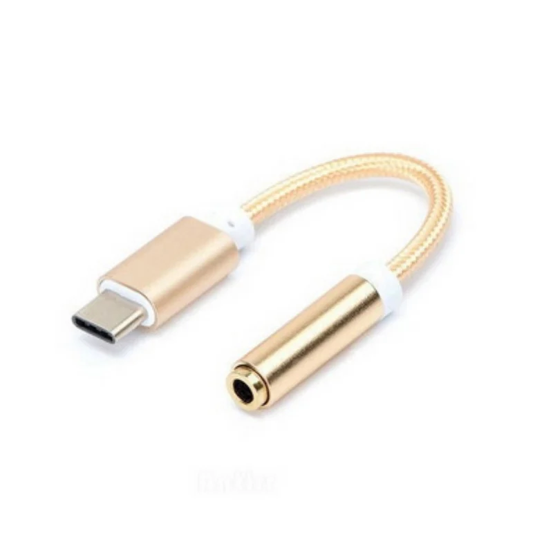 Кабель для наушников Type-C-3 5 мм адаптер аудио разъем телефона кабель USB 3 1 папа-3 AUX
