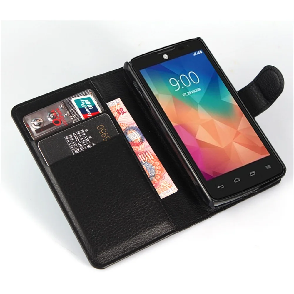 Роскошный чехол бумажник Cyboris для LG L60 X145 Dual X147 откидной Чехол из искусственной