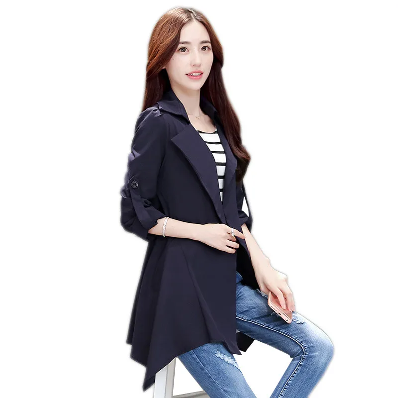 Весенняя женская верхняя одежда Новинка 2018 тонкая куртка большого размера с