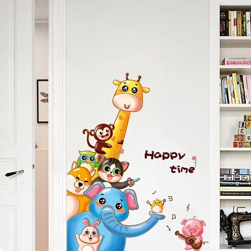 Настенные стикеры HAPPY TIME для детей бумажные наклейки на стену домашний декор