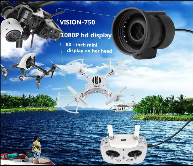 FPV Мультифункциональные очки для летательного аппарата 80 дюймов | Игрушки и хобби