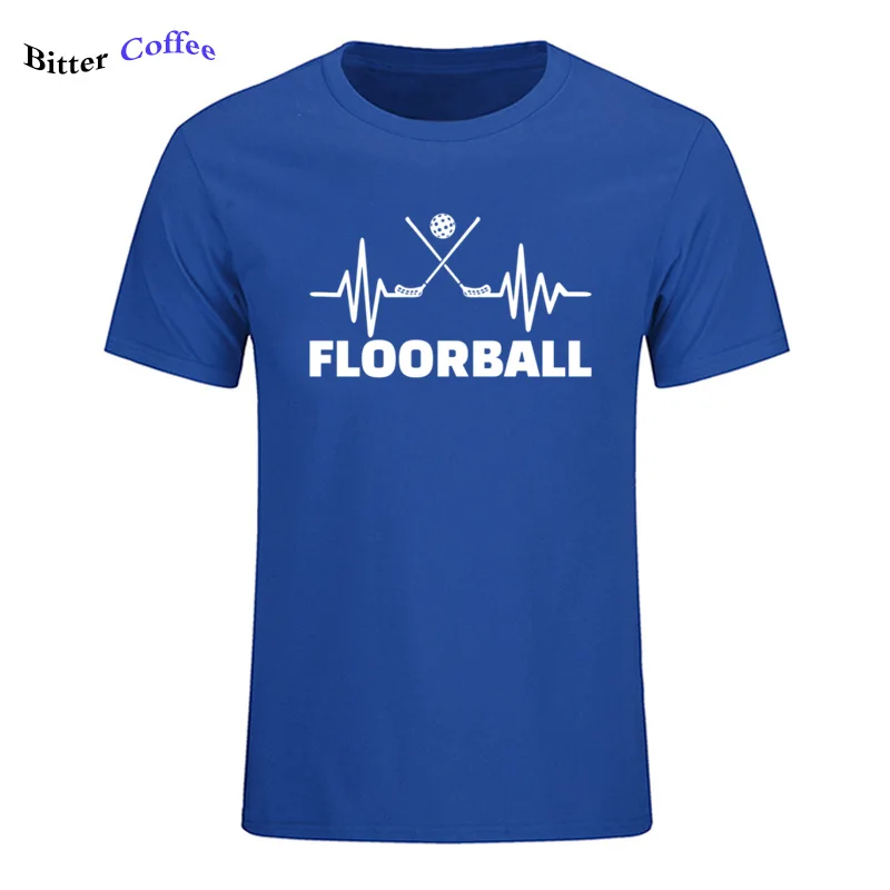 21 Мужская футболка Floorball Fan ECG для мужчин, Качественная мужская футболка с круглым вырезом и коротким рукавом, модная брендовая футболка - Цвет: 21
