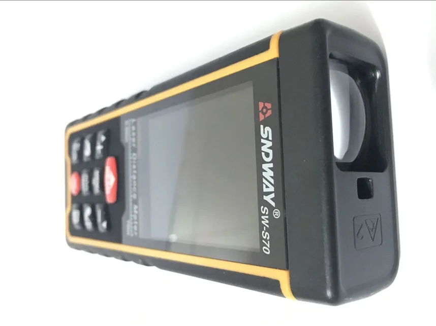 Лазер sndway distance mete лазерный дальномер цифровая Лента USB цветной дисплей Rechargeabel 70M SW-S70