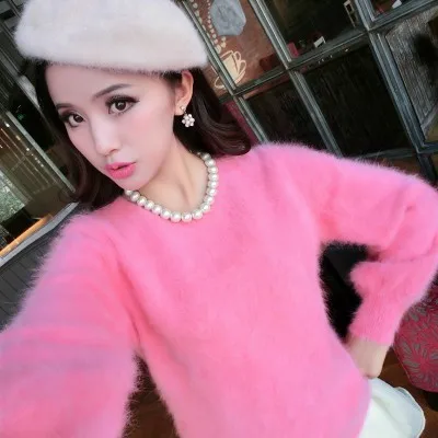 Кашемировый свитер женские свитера и пуловеры чистый норковый кашемировый