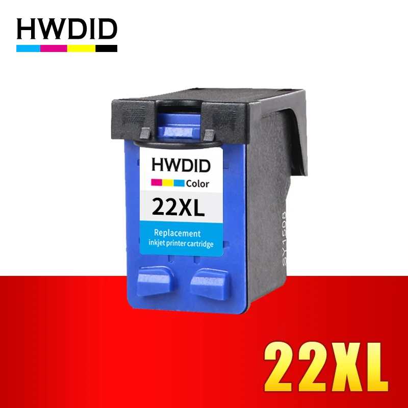 1x 22XL Tri-color HWDID 21XL 22XL Заправка картриджей Замена для hp/hp 21 для hp/hp 21 с чернилами hp Deskjet 3910 3930 3940 D1311 D1320 D1330 D1341 D1455 - Цвет: 1x 22XL Tri-color