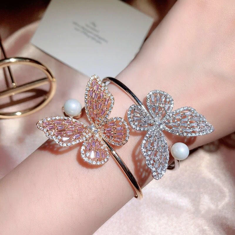 Роскошные бабочки насекомые Funmode красочные фианиты женское свадебное платье