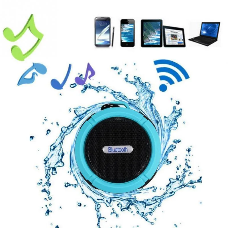 C6 Портативный Беспроводной Bluetooth Динамик звонки громкой связи и присоской