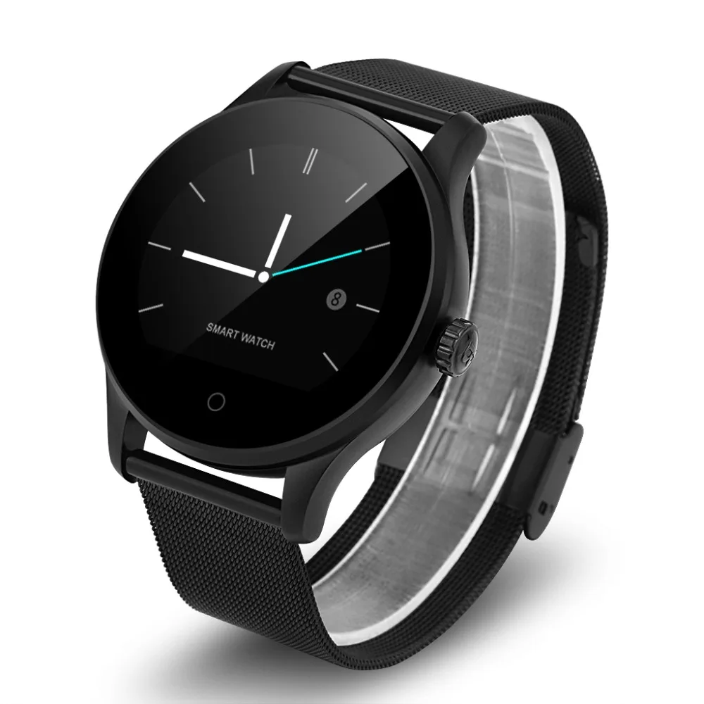 Браслет iwatch круглый Bluetooth Smart часы Классический здоровья из металла SmartWatch С