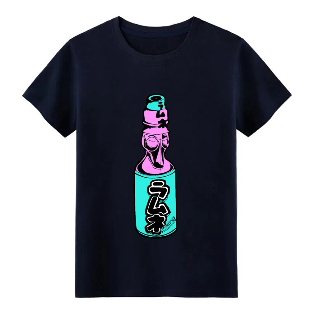 Kawaii японский Сода Vaporwave футболка Ретро 80s персонаж S XXXL сплошной цвет свободный