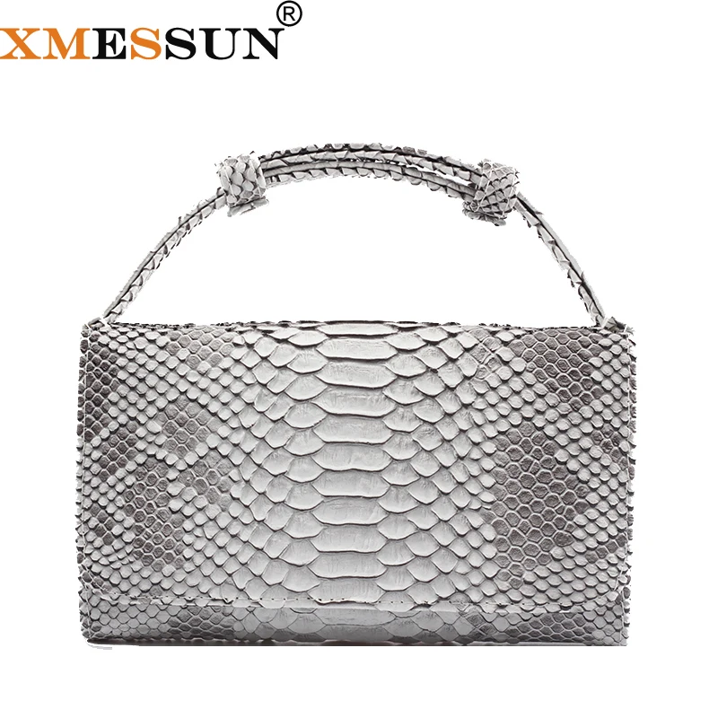 Повседневный клатч из натуральной кожи с узором под крокодила для телефона