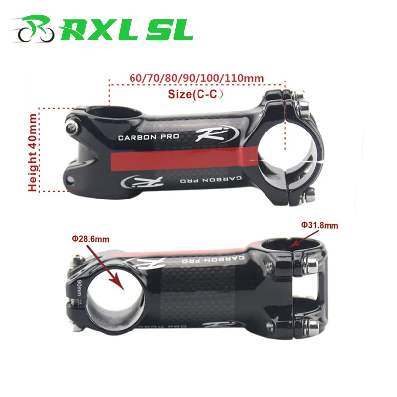 RXL SL дорожный велосипедный вынос руля Mtb велосипед труба из углеродистого волокна