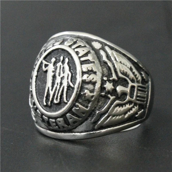 Прямая поставка размер 7-14 крутое модное байкерское кольцо с орлом 316L нержавеющая