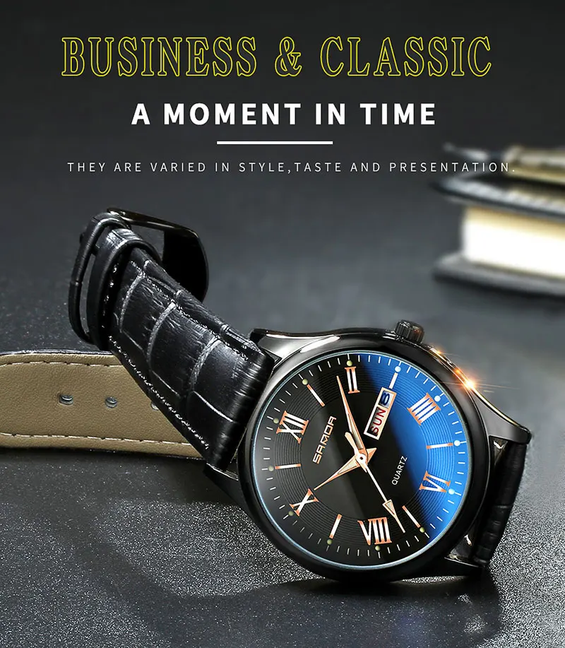 Мужские часы Топ бренд класса люкс SANDA модные светящиеся кварцевые мужские