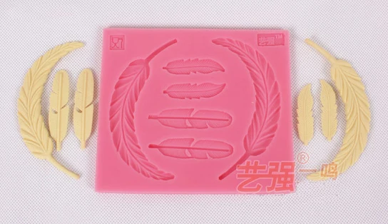 Новинка! Силиконовая форма для шоколада с перьями|feather silicone mold|silicone moldchocolate mold |