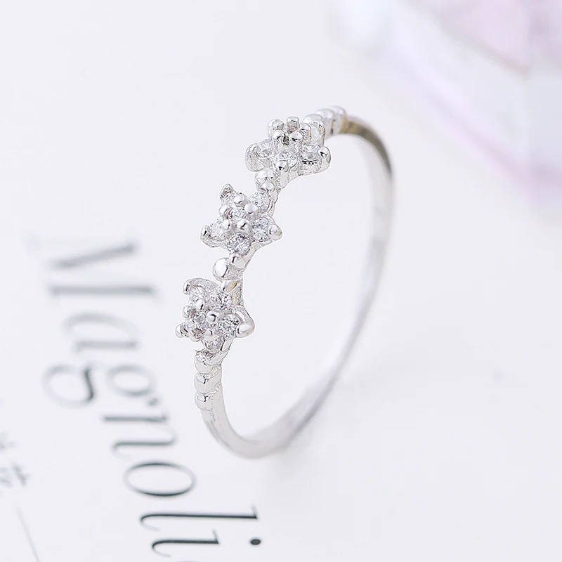 Оптовая Стерлингового Серебра 925 Кольца Для Женщин фантастический три звезды