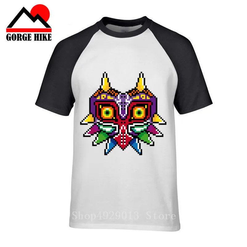 Pixel Art Design Majoras Mask Legend Of Zelda футболка для мужчин футболки 2019 Летняя мужская одежда с