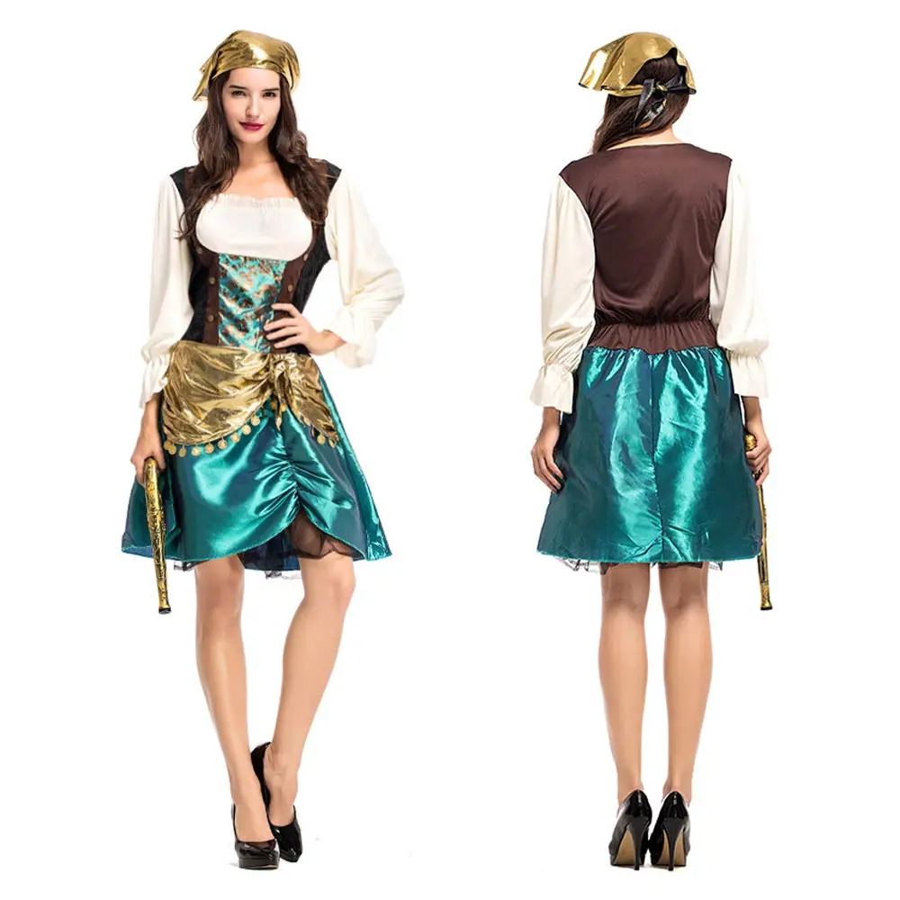 

Sexy Women Pirate Costume Halloween Fancy Party Carnival Performance Dress Adult Pirate Cosplay Costumes