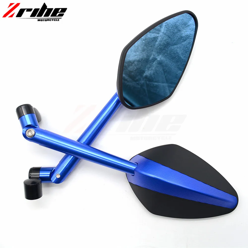 Для 1 пары универсальных зеркал заднего вида с ЧПУ из алюминия аксессуары зеркало