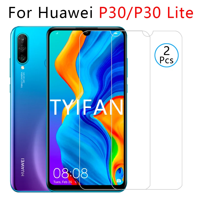 2 шт. закаленное стекло для huawei p30 lite Защитное экрана протектор на honor p 30