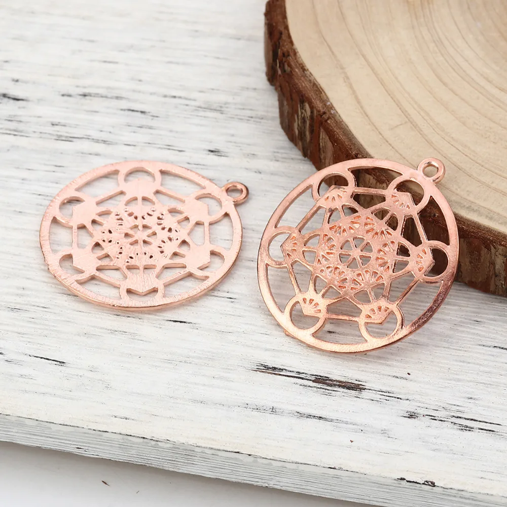 Doreen Box Новые Подвески из цинкового сплава Merkaba медитация Круглый Серебряный