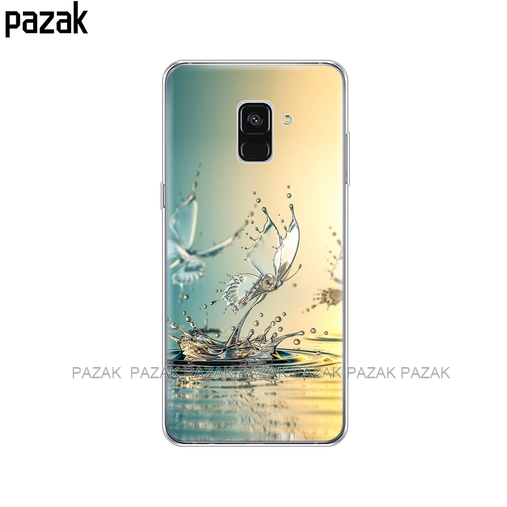 34429 Силиконовый чехол для телефона чехол для samsung Galaxy A6 A8 A3 A310 A5 A510 A7 бабочка цветок Розы Масляной Живописи - Цвет: 34429