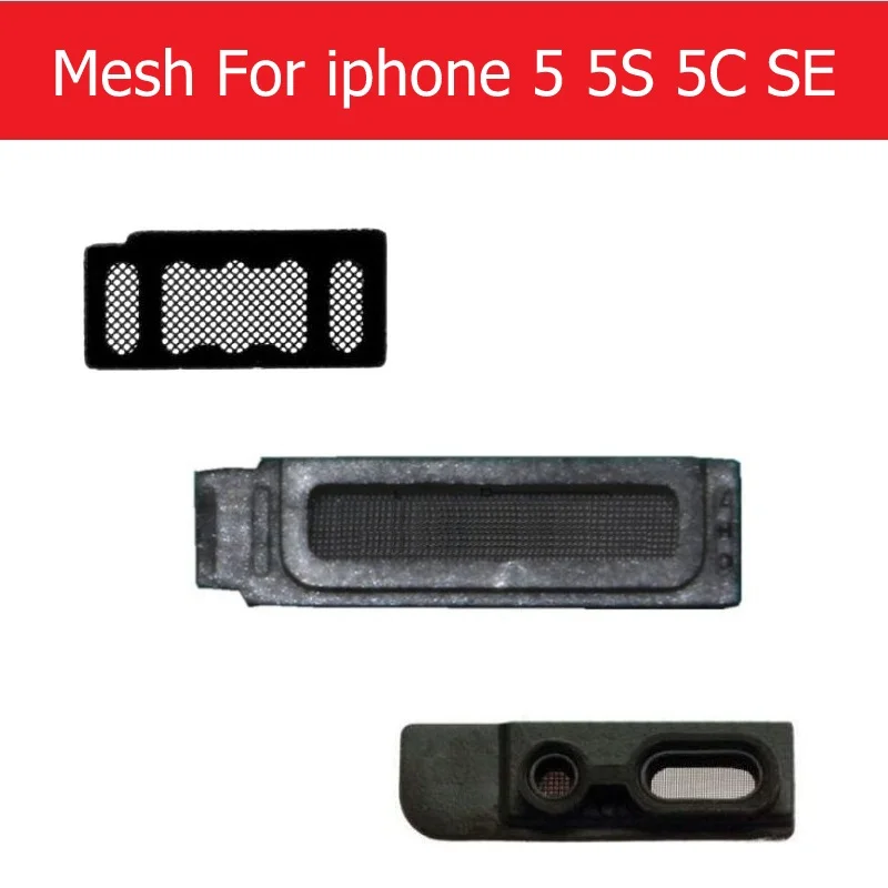 Громкий динамик микрофон и наушники защита от пыли сетка рамка для iPhone 5 5s 5c SE