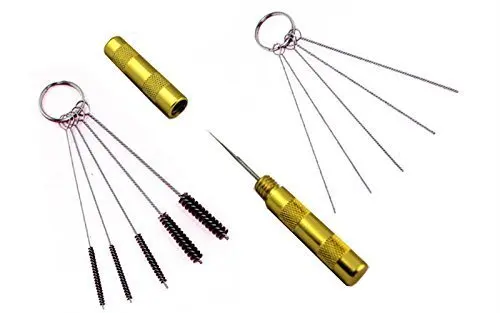 JOYSTAR Tool Set for Cleaning and Repair of X with Brushes Needle Airbrushes Stainless Steel 3 Pieces AB-RC | Красота и здоровье