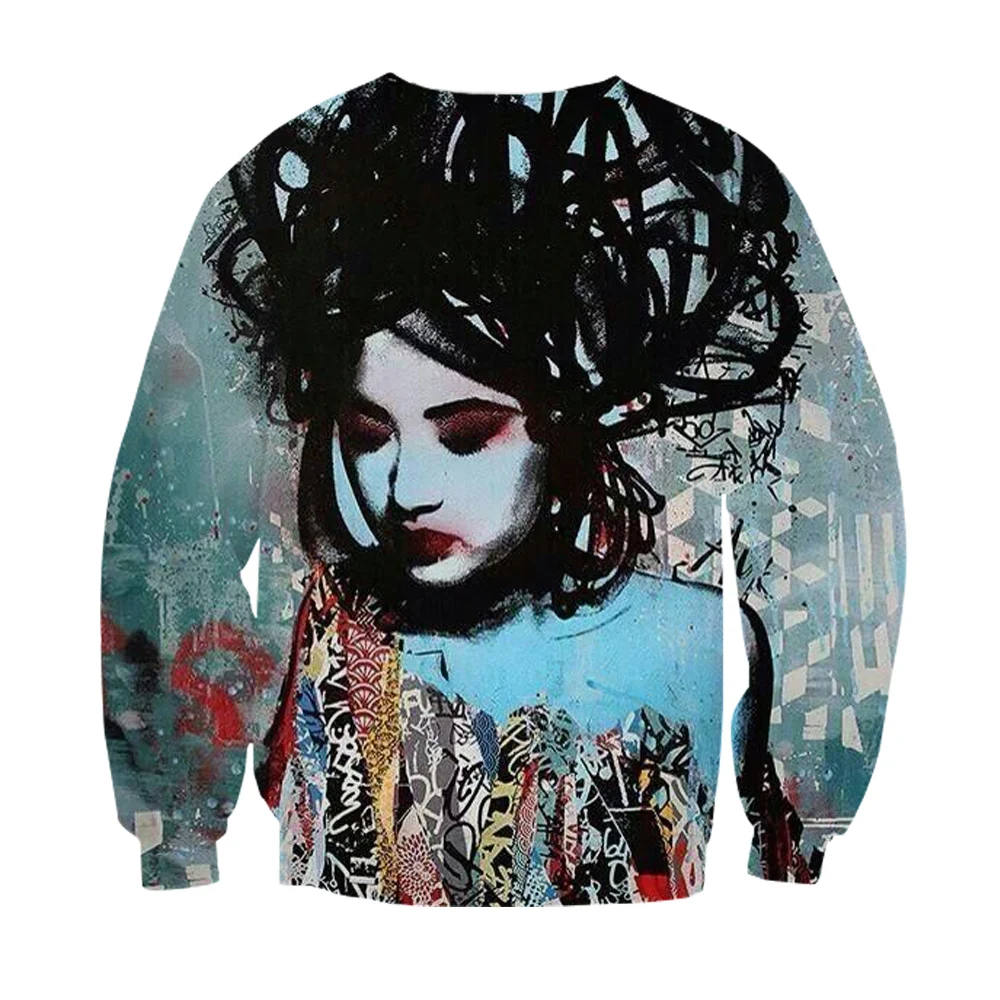 Новинка толстовка с 3d принтом забавная уличная одежда для девочек подростков